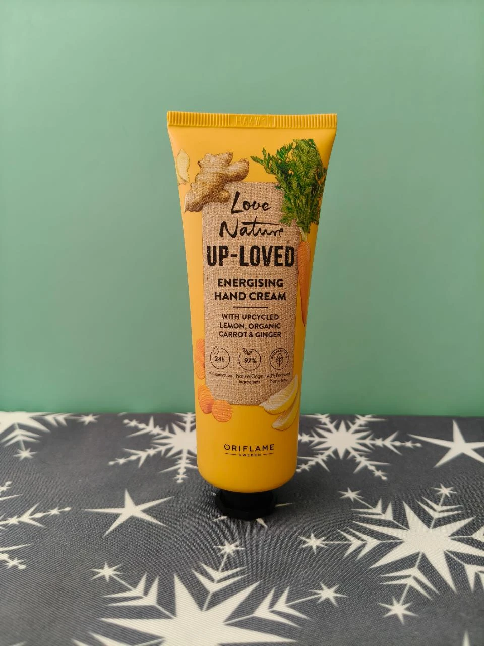 Creme de Mãos Energizante com Limão Reciclado, Cenoura e Gengibre Biológicos